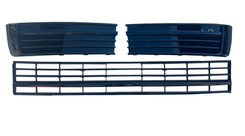 Voorbumper Grille glans zwart Transporter T6 (zonder sensoren)