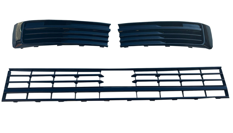 Voorbumper Grille glans zwart Transporter T6 (met sensoren)