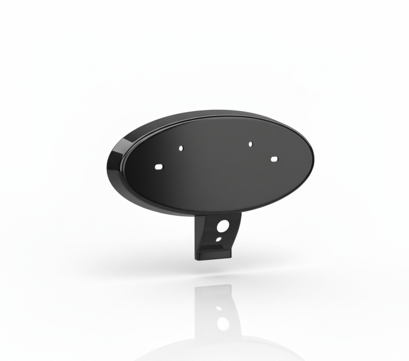 Adapterplaat logo Custom '24+ glans zwart