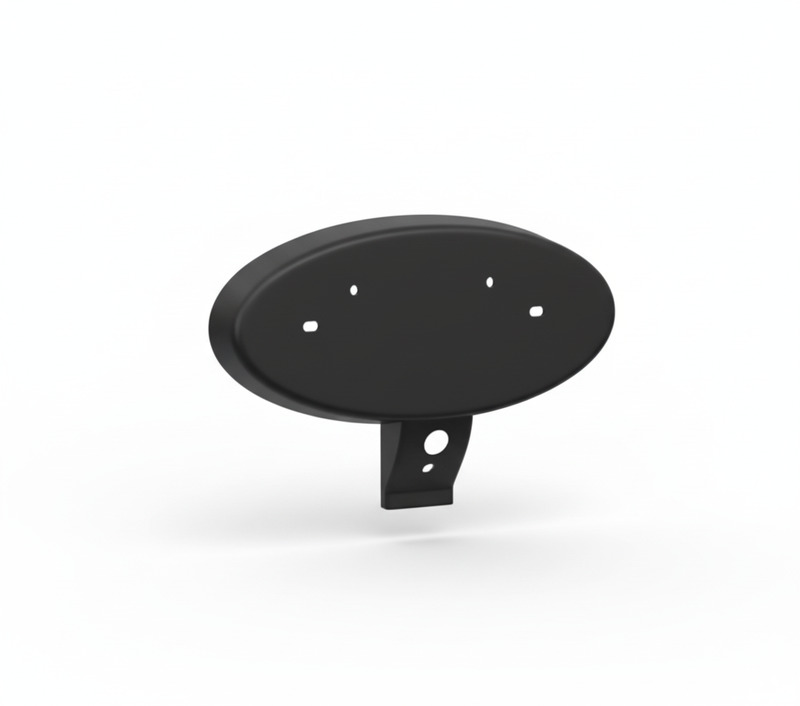 Adapterplaat logo Custom '24+ mat zwart