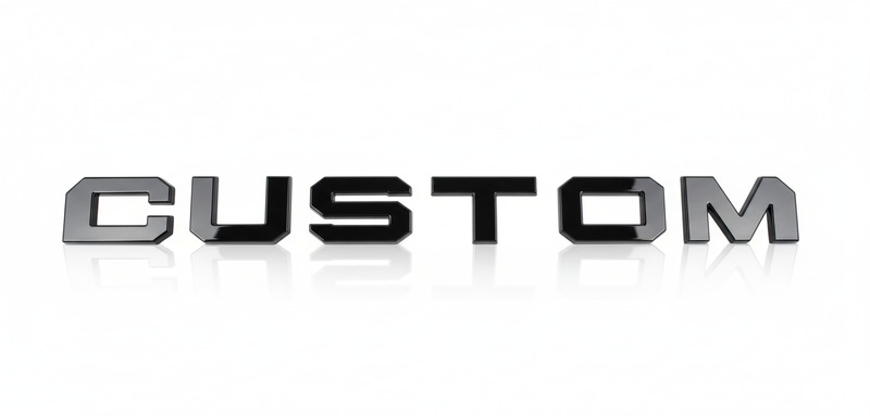 Grille Letters Custom '24+ glans zwart voor Offroad-Grille