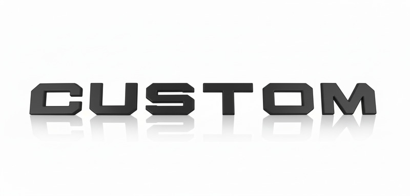 Grille Letters Custom '24+ mat zwart voor Offroad-Grille
