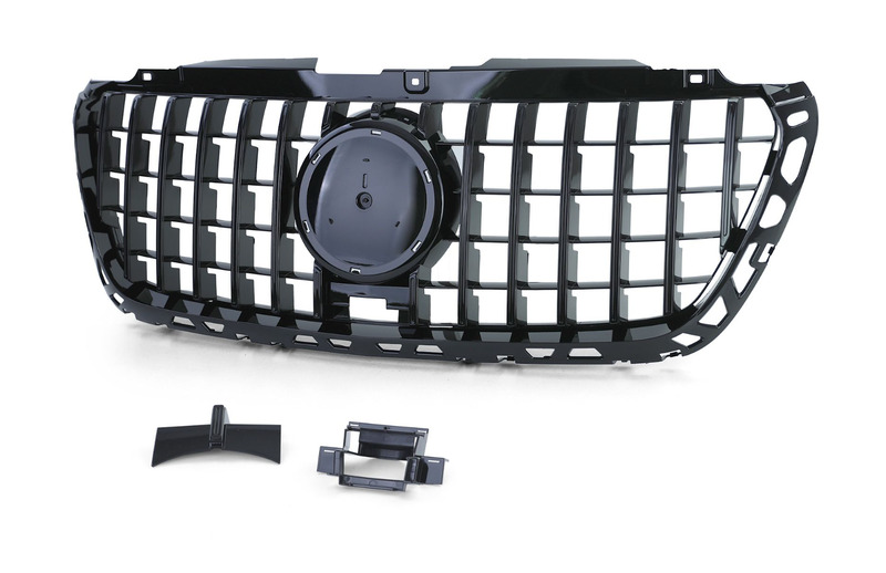 Grille Sprinter W907 2018+ Panamericana AMG-Look glans zwart