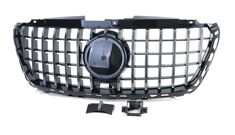 Grille Sprinter W907 2018+ Panamericana AMG-Look zwart/chroom