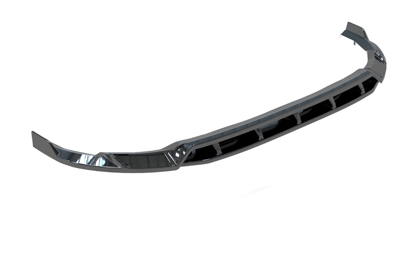 Front Splitter Custom '24+  glans zwart